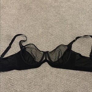 Elegant Black Sheer Bra